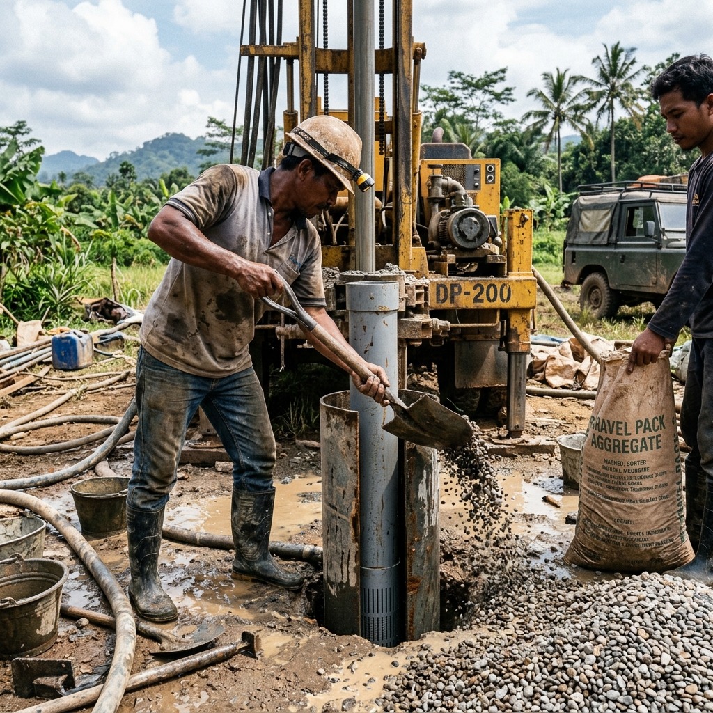Fungsi Gravel Pack pada Konstruksi Sumur Bor