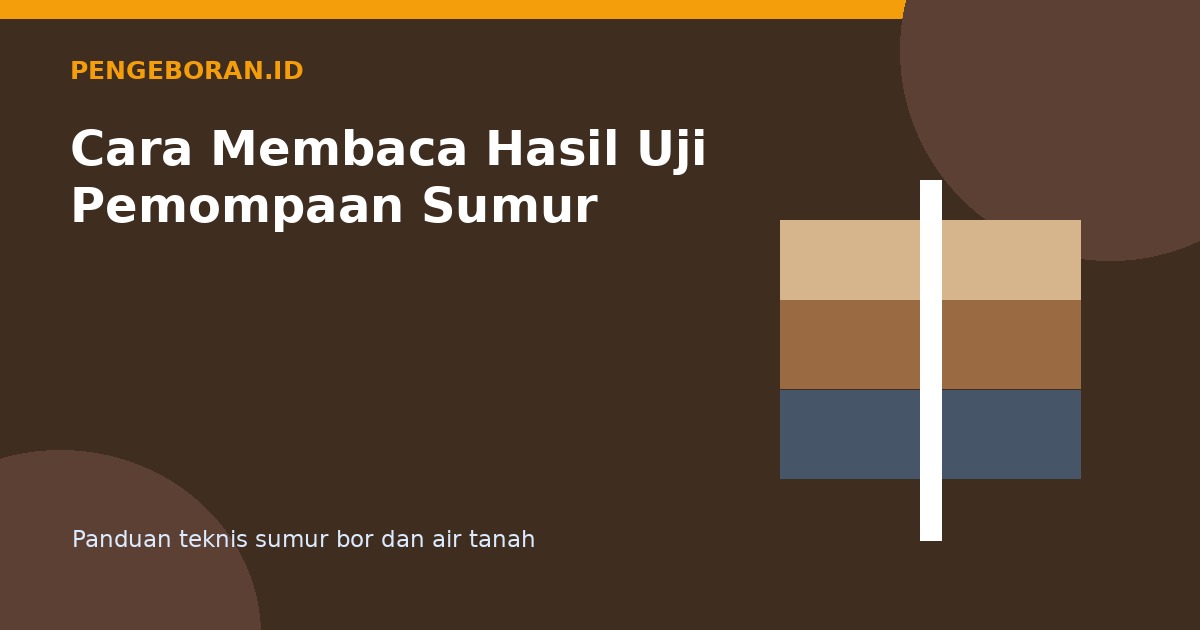 Cara Membaca Hasil Uji Pemompaan Sumur