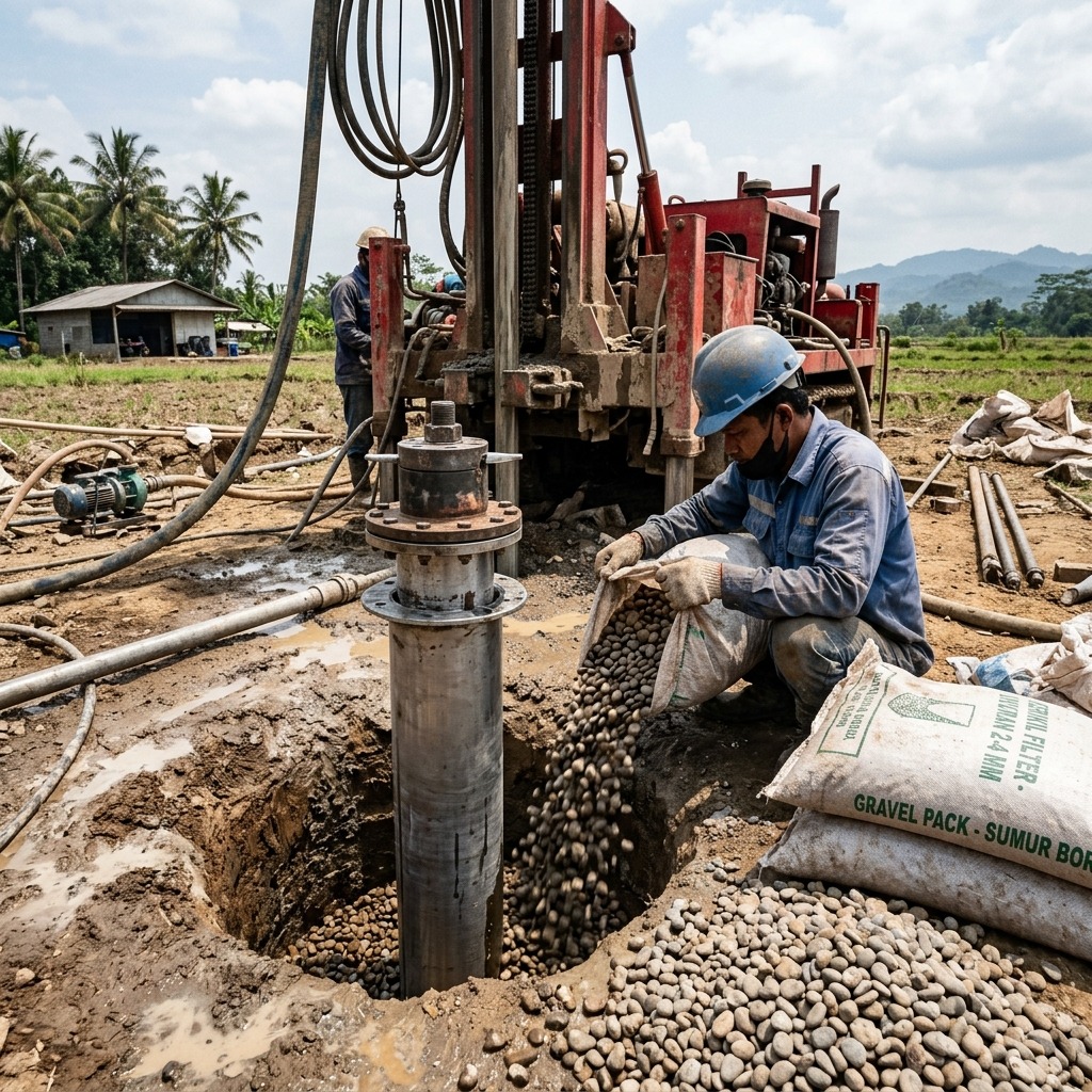 Fungsi Gravel Pack pada Konstruksi Sumur Bor